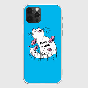 Чехол для iPhone 12 Pro Max с принтом Загадай желание - Кот в Санкт-Петербурге, Силикон |  | art | cat | картинка | кот | котик | коты | кошка | цветы