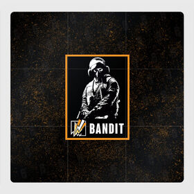 Магнитный плакат 3Х3 с принтом Bandit в Санкт-Петербурге, Полимерный материал с магнитным слоем | 9 деталей размером 9*9 см | bandit | r6s | rainbow six siege | бандит | оперативник | персонаж
