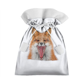 Подарочный 3D мешок с принтом Снежная лиса в Санкт-Петербурге, 100% полиэстер | Размер: 29*39 см | fox | foxy | животное | звери | лиса | лисенок | лисичка | милая | рыжая | фокс