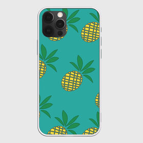Чехол для iPhone 12 Pro Max с принтом Ананасы в Санкт-Петербурге, Силикон |  | ананас | желтый | зеленый | летний | паттерн | подарок | простой | тропический | узор | фрукт