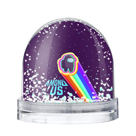 Снежный шар с принтом AMONG US neon rainbow в Санкт-Петербурге, Пластик | Изображение внутри шара печатается на глянцевой фотобумаге с двух сторон | детский | космос | неоновый | радуга | стильная | тренд | яркий