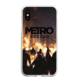 Чехол для iPhone XS Max матовый с принтом Metro Exodus в Санкт-Петербурге, Силикон | Область печати: задняя сторона чехла, без боковых панелей | 2033 | exodus | metro | metro 2033 | metro exodus | stalker | апокалипсис | диггер | дигеры | метро | разрушка | эпидемия