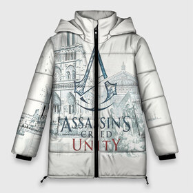 Женская зимняя куртка 3D с принтом Assassin’s Creed Unity в Санкт-Петербурге, верх — 100% полиэстер; подкладка — 100% полиэстер; утеплитель — 100% полиэстер | длина ниже бедра, силуэт Оверсайз. Есть воротник-стойка, отстегивающийся капюшон и ветрозащитная планка. 

Боковые карманы с листочкой на кнопках и внутренний карман на молнии | black flag | brotherhood | chronicles | creed | game | origins | revelations | rogue | syndicate | unity | valhalla | альтаир | ассасин | игры | кинжал | пираты