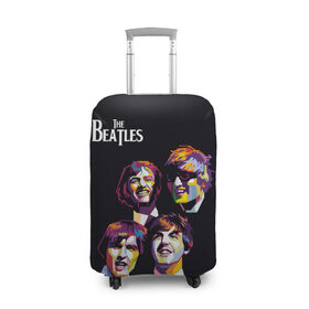 Чехол для чемодана 3D с принтом The Beatles в Санкт-Петербурге, 86% полиэфир, 14% спандекс | двустороннее нанесение принта, прорези для ручек и колес | the beatles | великобритания | джон леннон | классика | легенды | музыка | пол маккартни | рок | рок группа