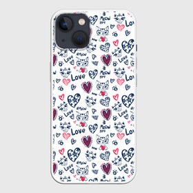 Чехол для iPhone 13 с принтом Love в Санкт-Петербурге,  |  | 14 февраля | love | valentines day | амур | валентинка | вторая половинка | день всех влюбленных | купидон | любовь | отношения | подарок любви | поцелуй | праздник любви | романтика | свидание | сердечки