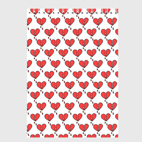Скетчбук с принтом Разбитое Сердце в Санкт-Петербурге, 100% бумага
 | 48 листов, плотность листов — 100 г/м2, плотность картонной обложки — 250 г/м2. Листы скреплены сверху удобной пружинной спиралью | 14 февраля | love | valentines day | амур | валентинка | вторая половинка | день всех влюбленных | купидон | любовь | отношения | подарок любви | поцелуй | праздник любви | романтика | свидание | сердечки