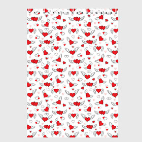Скетчбук с принтом На Крыльях Любви в Санкт-Петербурге, 100% бумага
 | 48 листов, плотность листов — 100 г/м2, плотность картонной обложки — 250 г/м2. Листы скреплены сверху удобной пружинной спиралью | 14 февраля | love | valentines day | амур | валентинка | вторая половинка | день всех влюбленных | купидон | любовь | отношения | подарок любви | поцелуй | праздник любви | романтика | свидание | сердечки
