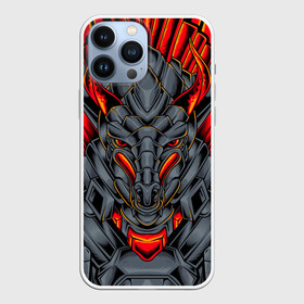 Чехол для iPhone 13 Pro Max с принтом Механический дракон в Санкт-Петербурге,  |  | cyber | dragon | mechanical | tegunvteg | арт | дракон | кибер | механический | монстр | робот