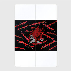 Магнитный плакат 2Х3 с принтом Cyberpunk2077 red samurai в Санкт-Петербурге, Полимерный материал с магнитным слоем | 6 деталей размером 9*9 см | 2077 | cyber punk 2077 | cyberpunk | cyberpunk2077art | red | samurai | киберпанк | красный 2077