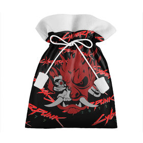 Подарочный 3D мешок с принтом Cyberpunk2077 red samurai в Санкт-Петербурге, 100% полиэстер | Размер: 29*39 см | 2077 | cyber punk 2077 | cyberpunk | cyberpunk2077art | red | samurai | киберпанк | красный 2077