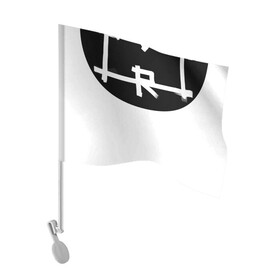 Флаг для автомобиля с принтом arttaram в Санкт-Петербурге, 100% полиэстер | Размер: 30*21 см | Тематика изображения на принте: arttaram | logo | watermark | логотип | подпись