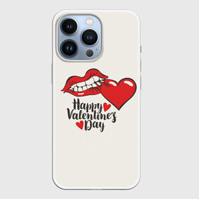 Чехол для iPhone 13 Pro с принтом Happy Valentines Day в Санкт-Петербурге,  |  | 14 февраля | love | valentines day | амур | валентинка | вторая половинка | день всех влюбленных | купидон | любовь | отношения | подарок любви | поцелуй | праздник любви | романтика | свидание | сердечки