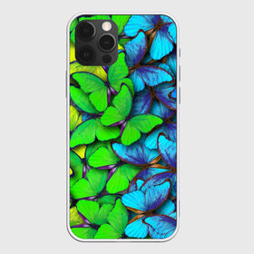 Чехол для iPhone 12 Pro Max с принтом Радужные бабочки в Санкт-Петербурге, Силикон |  | абстракция | бабочки | градиент | неон | природа | радуга | узор | фон | яркий узор