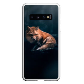 Чехол для Samsung Galaxy S10 с принтом Мудрый лис в Санкт-Петербурге, Силикон | Область печати: задняя сторона чехла, без боковых панелей | Тематика изображения на принте: fox | foxy | животное | звери | лиса | лисенок | лисичка | милая | рыжая | фокс