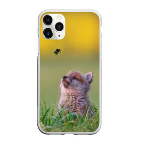 Чехол для iPhone 11 Pro Max матовый с принтом Лисенок и пчелка в Санкт-Петербурге, Силикон |  | Тематика изображения на принте: fox | foxy | животное | звери | лиса | лисенок | лисичка | милая | рыжая | фокс