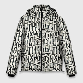 Мужская зимняя куртка 3D с принтом Grunge в Санкт-Петербурге, верх — 100% полиэстер; подкладка — 100% полиэстер; утеплитель — 100% полиэстер | длина ниже бедра, свободный силуэт Оверсайз. Есть воротник-стойка, отстегивающийся капюшон и ветрозащитная планка. 

Боковые карманы с листочкой на кнопках и внутренний карман на молнии. | Тематика изображения на принте: texture | анархия | буквы | гранж | иероглифы | иллюзии | мозайка | надпись | оптические | паттерн | перья | полосы | слова | текстура | узор | фигуры | чб