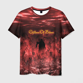 Мужская футболка 3D с принтом Children of Bodom в Санкт-Петербурге, 100% полиэфир | прямой крой, круглый вырез горловины, длина до линии бедер | cobhc | death | metal | дым | концерт | метал | рок | толпа