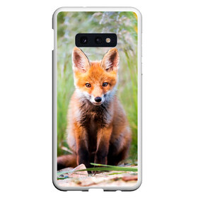 Чехол для Samsung S10E с принтом Лисичка в Санкт-Петербурге, Силикон | Область печати: задняя сторона чехла, без боковых панелей | fox | foxy | животное | звери | лиса | лисенок | лисичка | милая | рыжая | фокс