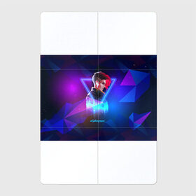 Магнитный плакат 2Х3 с принтом Cyberpunk 2077 в Санкт-Петербурге, Полимерный материал с магнитным слоем | 6 деталей размером 9*9 см | cyberpunk 2077 | игра | киберпанк | компьютерная | космос | неоновый | панк | персонаж | подарок | фиолетовый