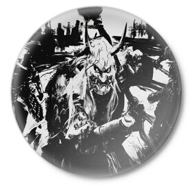 Значок с принтом Samurai | Ghost of Tsushima в Санкт-Петербурге,  металл | круглая форма, металлическая застежка в виде булавки | Тематика изображения на принте: ghost of tsushima | игра | катана | самураи | цусима | япония
