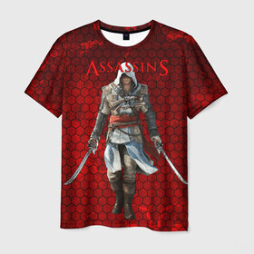 Мужская футболка 3D с принтом Assassin’s Creed в Санкт-Петербурге, 100% полиэфир | прямой крой, круглый вырез горловины, длина до линии бедер | action adventure | action rpg | creed | игра | мультиплатформенная | паркур | стелс
