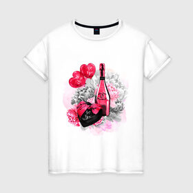 Женская футболка хлопок с принтом Набор для пикника в Санкт-Петербурге, 100% хлопок | прямой крой, круглый вырез горловины, длина до линии бедер, слегка спущенное плечо | любовь | надежда | романтика | свидание