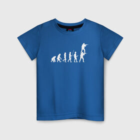 Детская футболка хлопок с принтом EVOLUTION в Санкт-Петербурге, 100% хлопок | круглый вырез горловины, полуприлегающий силуэт, длина до линии бедер | 16 | counterstrike | csgo | evolution | global offensive | memes | source | ксго | подсадка | прогресс | развитие | эволюция