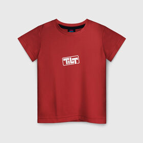 Детская футболка хлопок с принтом TILT в Санкт-Петербурге, 100% хлопок | круглый вырез горловины, полуприлегающий силуэт, длина до линии бедер | 16 | counterstrike | global offensive | memes | source | tilt | тильт