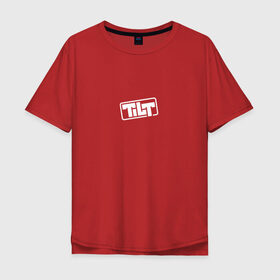 Мужская футболка хлопок Oversize с принтом TILT в Санкт-Петербурге, 100% хлопок | свободный крой, круглый ворот, “спинка” длиннее передней части | Тематика изображения на принте: 16 | counterstrike | global offensive | memes | source | tilt | тильт
