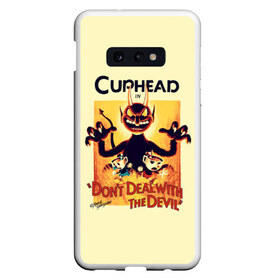 Чехол для Samsung S10E с принтом Cuphead в Санкт-Петербурге, Силикон | Область печати: задняя сторона чехла, без боковых панелей | cup head | cuphead | game | games | игра | игры | кап хэд | купахэд