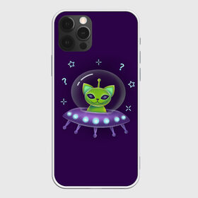 Чехол для iPhone 12 Pro Max с принтом Инопланетный кот НЛО в Санкт-Петербурге, Силикон |  | neon | space | вселенная | звезды | зеленые человечки | инопланетяне | космос | кот | неон | нло | огни | тарелка