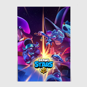 Постер с принтом Starr Force - Brawl Stars в Санкт-Петербурге, 100% бумага
 | бумага, плотность 150 мг. Матовая, но за счет высокого коэффициента гладкости имеет небольшой блеск и дает на свету блики, но в отличии от глянцевой бумаги не покрыта лаком | brawl | brawler | brawlstars | chromatic | legendary | supercell | боец | бравл | бравлер | бравлпасс | бравлстарс | бравлстарсигра | булл | гавс | дэррил | колетт | лега | лу | новый перс | новый скин | перс бравл | суперс