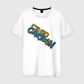 Мужская футболка хлопок с принтом CSGO Cartoon в Санкт-Петербурге, 100% хлопок | прямой крой, круглый вырез горловины, длина до линии бедер, слегка спущенное плечо. | 