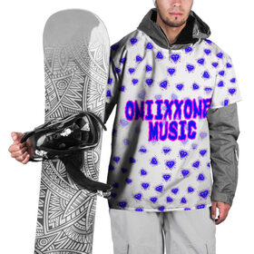 Накидка на куртку 3D с принтом OniixxOneMusic1 в Санкт-Петербурге, 100% полиэстер |  | almas | music | neon | oniixxone | text