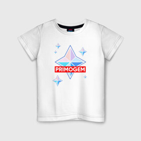 Детская футболка хлопок с принтом PRIMOGEM в Санкт-Петербурге, 100% хлопок | круглый вырез горловины, полуприлегающий силуэт, длина до линии бедер | Тематика изображения на принте: 