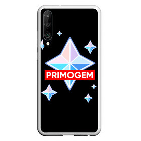 Чехол для Honor P30 с принтом PRIMOGEM в Санкт-Петербурге, Силикон | Область печати: задняя сторона чехла, без боковых панелей | genshin | genshin impact | legendary | primogem | roll | геншин | геншин импакт | молитва | примогем | хочу верить