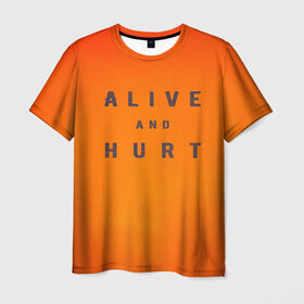 Мужская футболка 3D с принтом Alive and hurt в Санкт-Петербурге, 100% полиэфир | прямой крой, круглый вырез горловины, длина до линии бедер | alive | and | ash | form | hip hop | hurt | is | lil peep | lilpeep | lilpip | our | purest | rap | rep | лил пип | лилпип | реп | рэп | хип хоп | эмо рэп