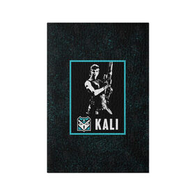Обложка для паспорта матовая кожа с принтом Kali в Санкт-Петербурге, натуральная матовая кожа | размер 19,3 х 13,7 см; прозрачные пластиковые крепления | Тематика изображения на принте: kali | r6s | rainbow six siege | кали | оперативник | персонаж