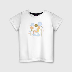 Детская футболка хлопок с принтом Алиса в Стране чудес в Санкт-Петербурге, 100% хлопок | круглый вырез горловины, полуприлегающий силуэт, длина до линии бедер | alice | alice in wonderland | vdosadir | алиса | алиса в стране чудес