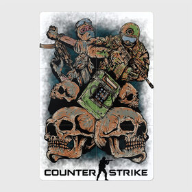 Магнитный плакат 2Х3 с принтом Counter Strike в Санкт-Петербурге, Полимерный материал с магнитным слоем | 6 деталей размером 9*9 см | counter strike global offensive | cs go | кс го | черепа | шутер