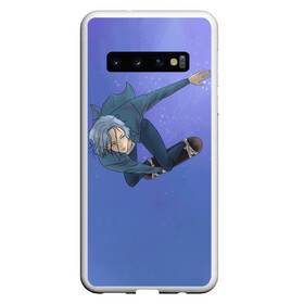 Чехол для Samsung Galaxy S10 с принтом На скейте в бесконечность в Санкт-Петербурге, Силикон | Область печати: задняя сторона чехла, без боковых панелей | Тематика изображения на принте: anime | japan | langa | reki | sk8 | sk8 the infinity | skate | the infinity | аниме | иероглифы | ланга | на скейте в бесконечность | реки | скейт | скейт бесконечность | скейтборд | скейтеры | япония