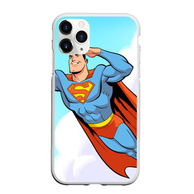 Чехол для iPhone 11 Pro матовый с принтом SuperMan DC в Санкт-Петербурге, Силикон |  | Тематика изображения на принте: comics | dc | superman | комиксы | супермен