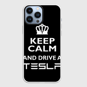 Чехол для iPhone 13 Pro Max с принтом Drive a Tesla в Санкт-Петербурге,  |  | auto | model s | sport | tesla | авто | автомобиль | водитель | гонки | гонщик | король | корона | крутая | крутой | купить | лого | логотип | маск | машина | модель | спорт | тачка | тесла | тесло | электромобиль