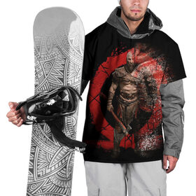 Накидка на куртку 3D с принтом God of War | Cratos в Санкт-Петербурге, 100% полиэстер |  | Тематика изображения на принте: cratos | god of war | omega | ps4 | xbox