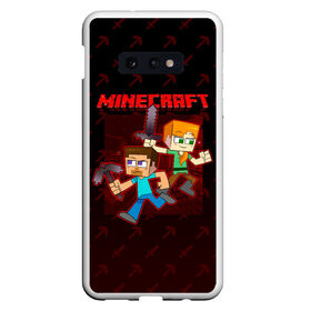 Чехол для Samsung S10E с принтом Minecraft в Санкт-Петербурге, Силикон | Область печати: задняя сторона чехла, без боковых панелей | minecraft | алекс | белый | блоки | ведьма | взрывчатка | визера | волк | гаст | добывать | дракон | зеленый куб | зомби | игра | крафт | крипер | кубики | лошадка | майн | майнкрафт | манкрафт | овечка | оцелот