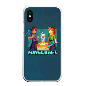 Чехол для iPhone XS Max матовый с принтом Minecraft в Санкт-Петербурге, Силикон | Область печати: задняя сторона чехла, без боковых панелей | minecraft | алекс | белый | блоки | ведьма | взрывчатка | визера | волк | гаст | добывать | дракон | зеленый куб | зомби | игра | крафт | крипер | кубики | лошадка | майн | майнкрафт | манкрафт | овечка | оцелот