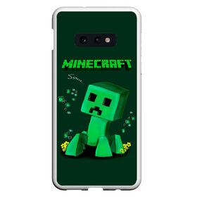 Чехол для Samsung S10E с принтом Minecraft в Санкт-Петербурге, Силикон | Область печати: задняя сторона чехла, без боковых панелей | minecraft | алекс | белый | блоки | ведьма | взрывчатка | визера | волк | гаст | добывать | дракон | зеленый куб | зомби | игра | крафт | крипер | кубики | лошадка | майн | майнкрафт | манкрафт | овечка | оцелот