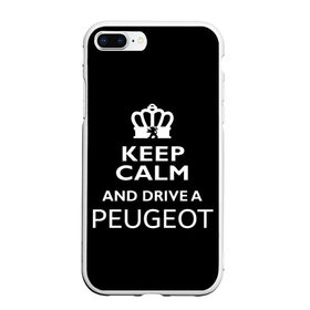 Чехол для iPhone 7Plus/8 Plus матовый с принтом Drive a Peugeot! в Санкт-Петербурге, Силикон | Область печати: задняя сторона чехла, без боковых панелей | Тематика изображения на принте: car | keep calm | peugeot | авто | автомобиль | водитель | гонщик | королевский | король | корона | лев | любитель | марка | машина | пежо | подарок | рейсер | сохраняй спокойствие | тачка