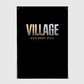 Постер с принтом Resident Evil Village в Санкт-Петербурге, 100% бумага
 | бумага, плотность 150 мг. Матовая, но за счет высокого коэффициента гладкости имеет небольшой блеск и дает на свету блики, но в отличии от глянцевой бумаги не покрыта лаком | lady dimitrescu | resident evil | resident evil 8 | vampire | village | вампир | деревня | итан уинтерс | крис рэдфилд | леди димитреску | мем | резидент ивел | резидент ивел 8