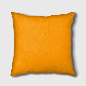 Подушка 3D с принтом Цвет Шафран (без рисунка) в Санкт-Петербурге, наволочка – 100% полиэстер, наполнитель – холлофайбер (легкий наполнитель, не вызывает аллергию). | состоит из подушки и наволочки. Наволочка на молнии, легко снимается для стирки | без рисунка | горчичный | желто оранжевый тон | желтый | модные цвета 2020 | оранжевый | рыжий | сочный цвет | цвет 2020 | шафран | яркие цвета